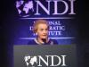 Former Secretary of State Madeleine Albright welcomes guests at the National Democratic Institute's (NDI) annual Madeleine K. Albright Luncheon. Secretary Albright serves as chairman on NDI's board of directors. Credit: Chan Chao