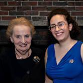 Basma Jaber with Madeleine Albright