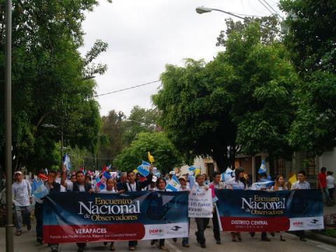 Observers from across the country unite in a march for electoral transparency.