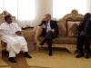 NDI President Kenneth Wollack (center) and Dr. Chris Fomunyoh (right) meet with President Mahamadou Issoufou of Niger.