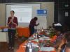 Sarah Cooper (NDI Election Team Senior Program Officer) giving a training to the POECI election observers in Abidjan on October 7.